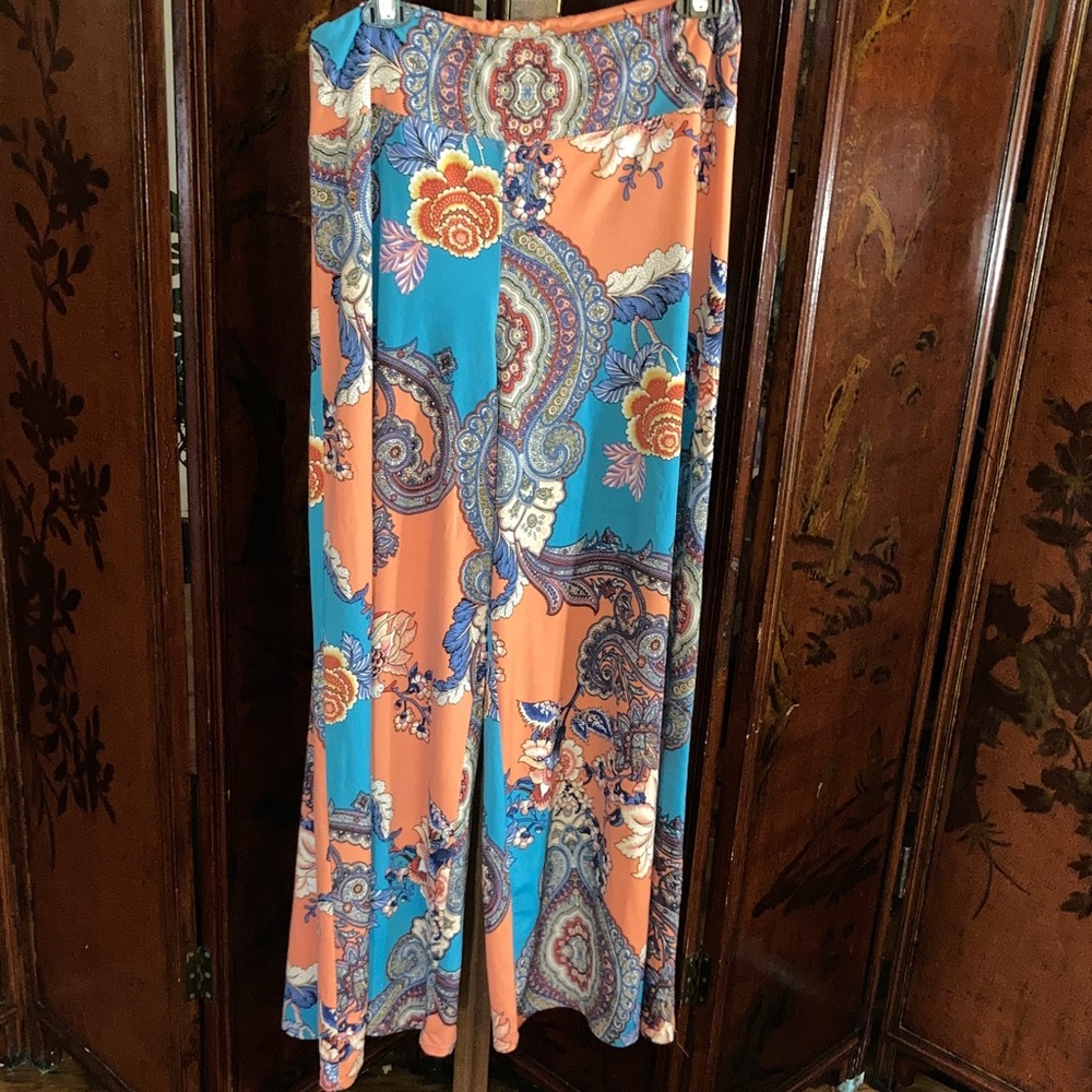 Coco Bianco Multicolor Paisley Pants